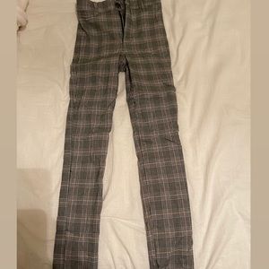 Garage Plaid dress pants.